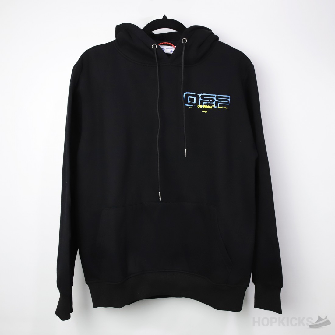 Off White Black Turquoise Hoodie